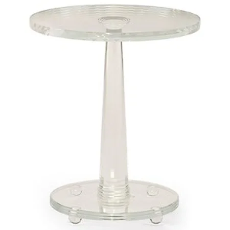The Sophisticated Side Table in Crystal Glass